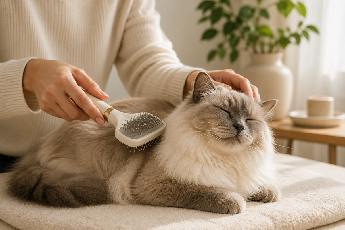 How to Brush a Cat Without Stress