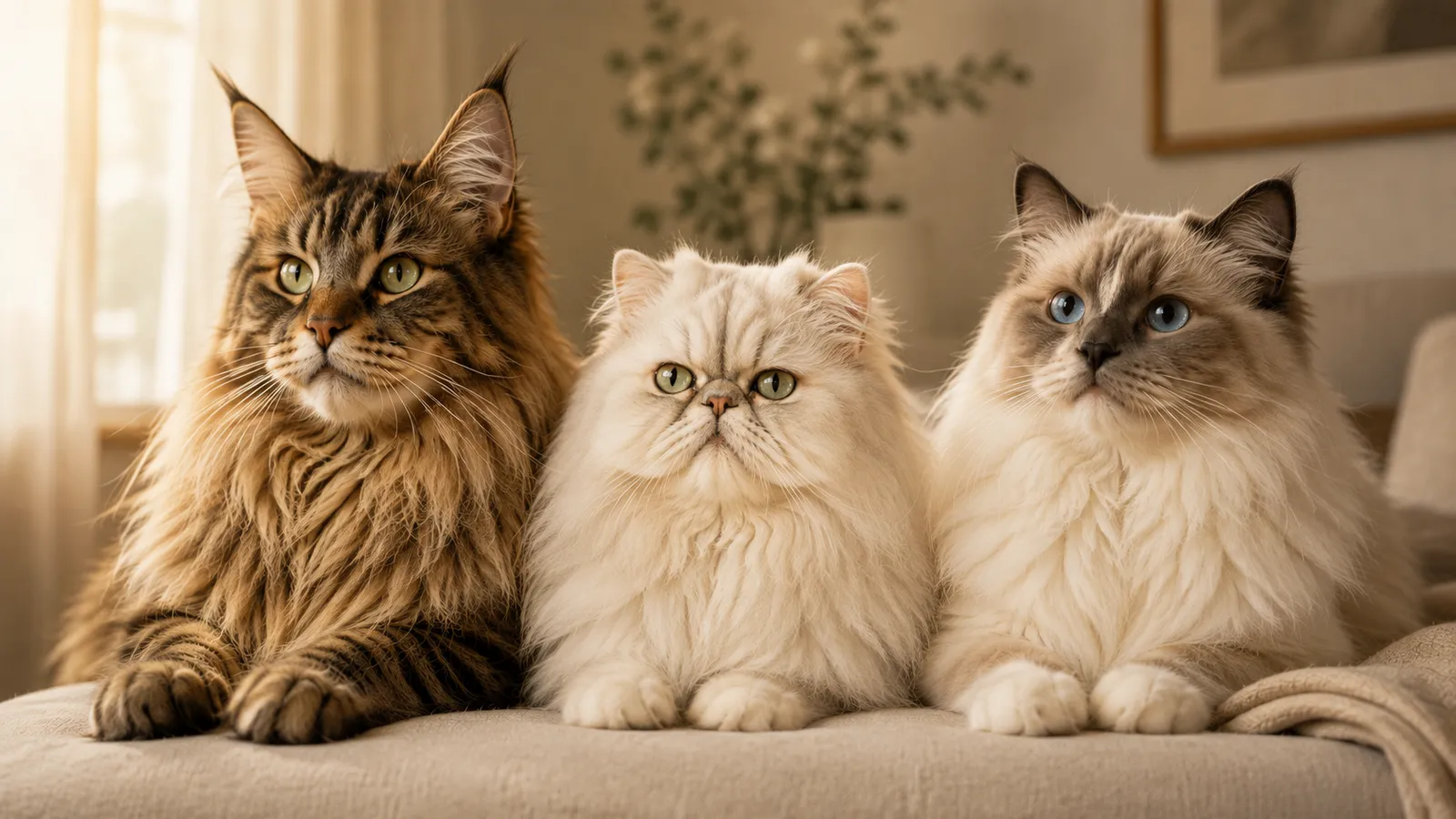 Maine Coon, Persian & Ragdoll: What Each Coat Actually Needs
